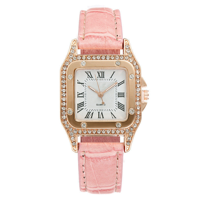 Vierkant Horloge Rhinestone Dames