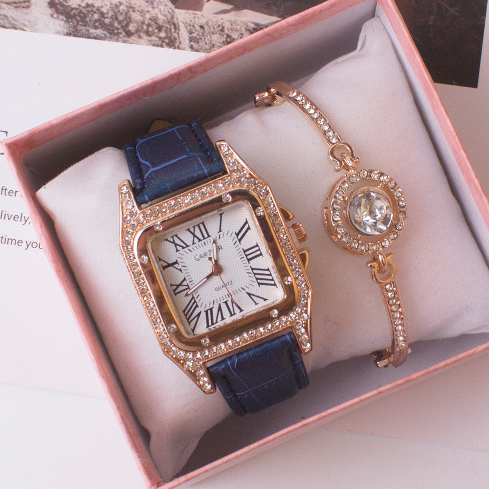 Vierkant Horloge Rhinestone Dames