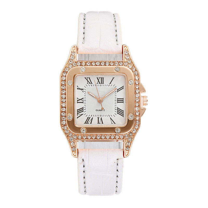 Vierkant Horloge Rhinestone Dames