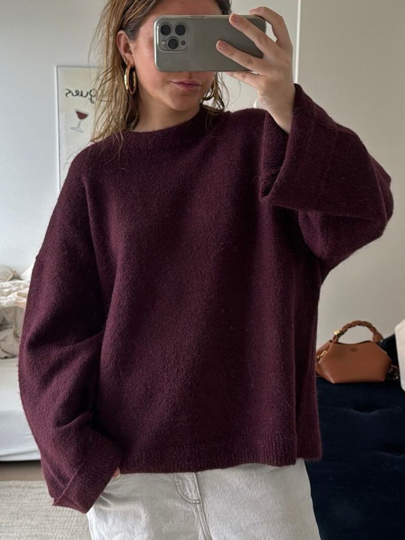 Serena - Burgundy Sweater