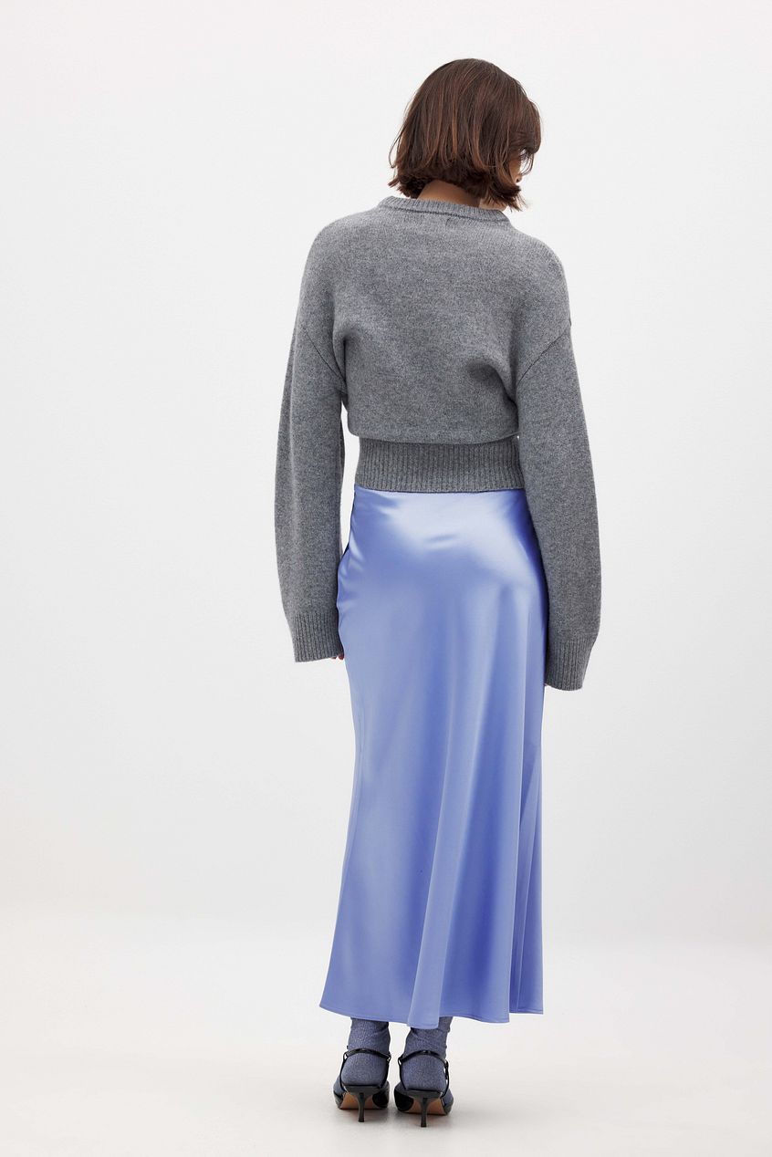 Satin Midi Skirt