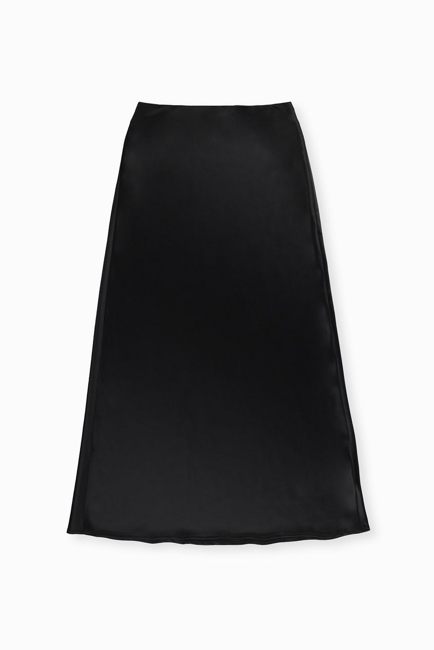 Satin Midi Skirt