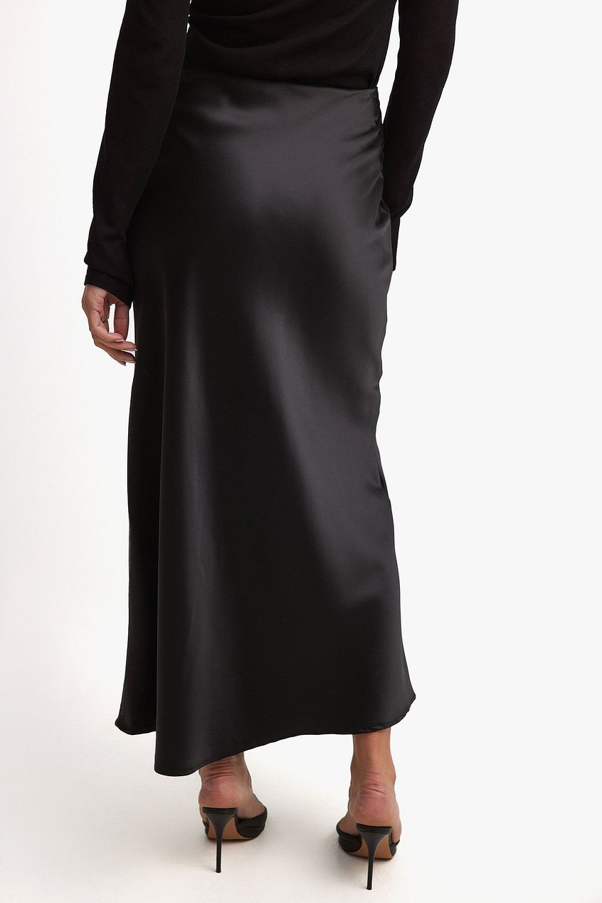 Satin Midi Skirt