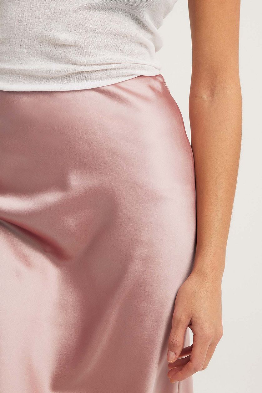 Satin Midi Skirt